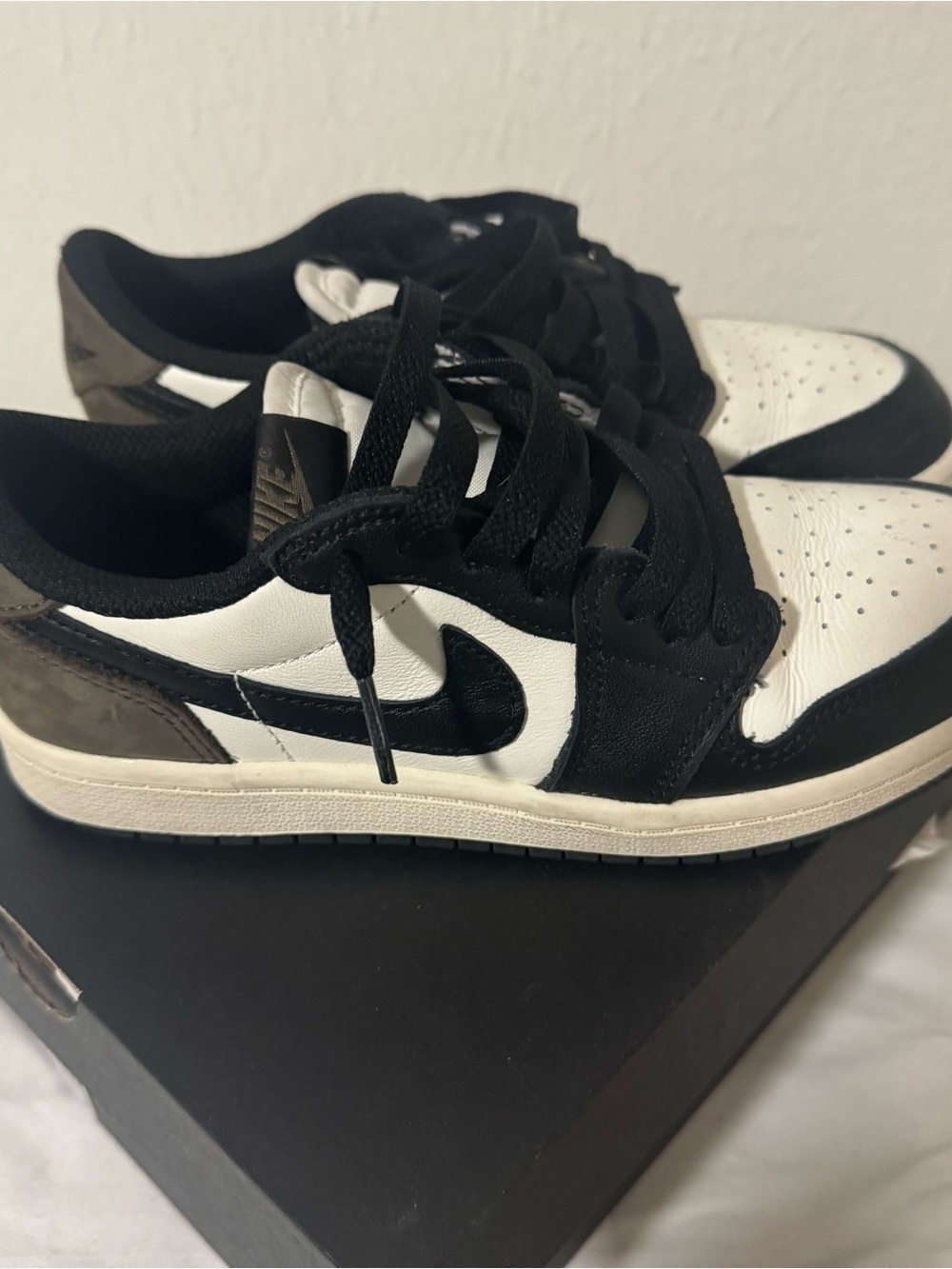 Nike Air Jordan 1 Retro LOW OG (PS) 2Y ‘Dark Mocha' White Black FQ5436-102